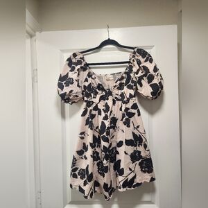 Wishin Waves Floral Puff Sleeve Dress. Boho, Flowy, Coastal, Western. Fairy